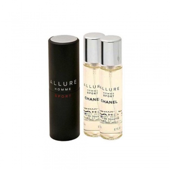 ALLURE HOMME SPORT travel spray and two refills 3 x 20 ml