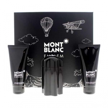 Mont Blanc Emblem pour Homme Set, 100ml + AS 100ml + SG 100ml