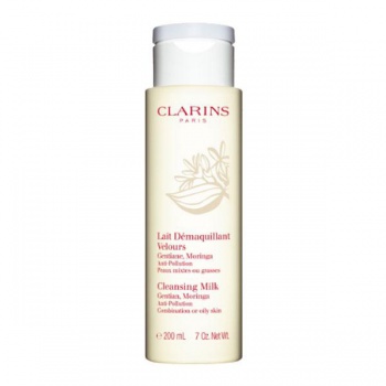 Clarins Lait Démaquillant Velours, Gentiane, Moringa, 200ml