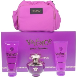 Versace Dylan Purple Set, 100ml + SG 100ml + BL 100ml, Pouch